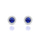 Solar | Boucles d'oreilles Saphir Rond