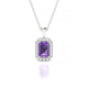 Solar | Emerald Amethyst Pendant