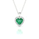 Solar | Heart Emerald Pendant