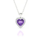 Solar | Heart Amethyst Pendant