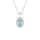 Solar | Pendentif Aigue-marine Ovale