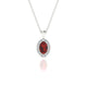 Solar | Oval Garnet Pendant