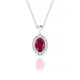 Solar | Oval Ruby Pendant
