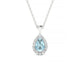 Solar | Pendentif Aigue-marine Poire