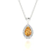 Solar | Pear Citrine Pendant