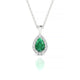 Solar | Pear Emerald Pendant