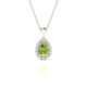 Solar | Pear Peridot Pendant