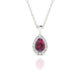 Solar | Pear Rhodolite Pendant