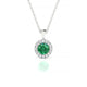 Solar | Pendentif Émeraude Ronde