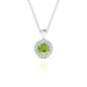 Solar | Round Peridot Pendant