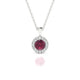 Solar | Pendentif Rhodolite Ronde