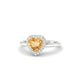 Solar | Bague Citrine Cœur