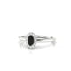 Solar | Bague Diamant Noir Ovale