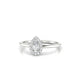 Solar | Halo Pear Diamond Ring