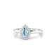 Solar | Pear Aquamarine Ring