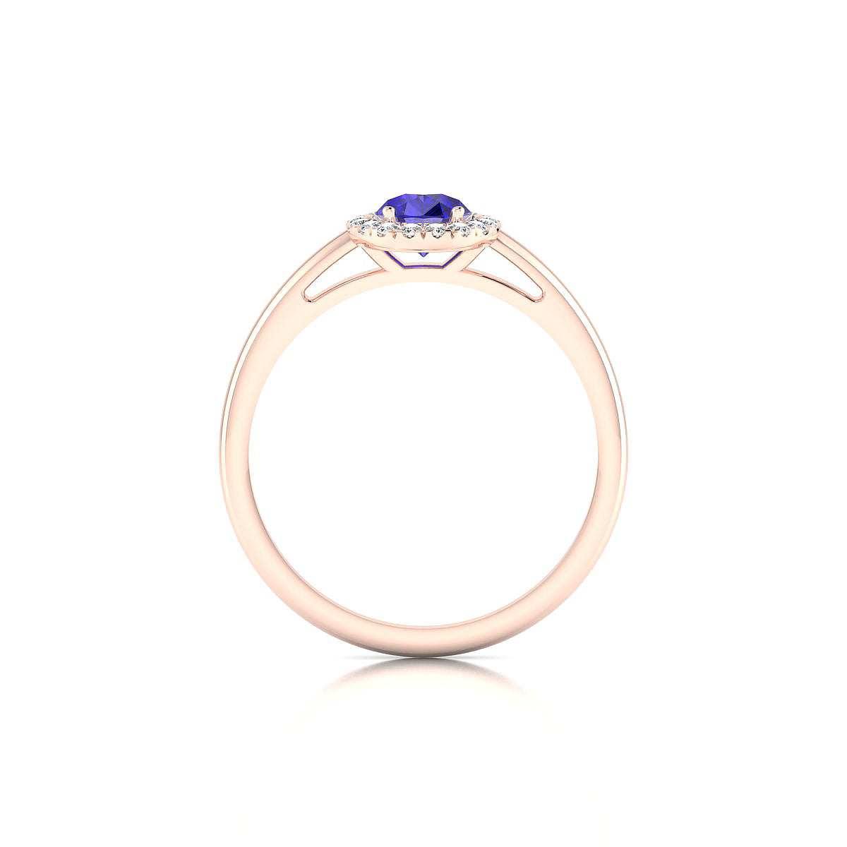 Solar | 18k Rose Gold 7 x 5 mm Pear Tanzanite Ring