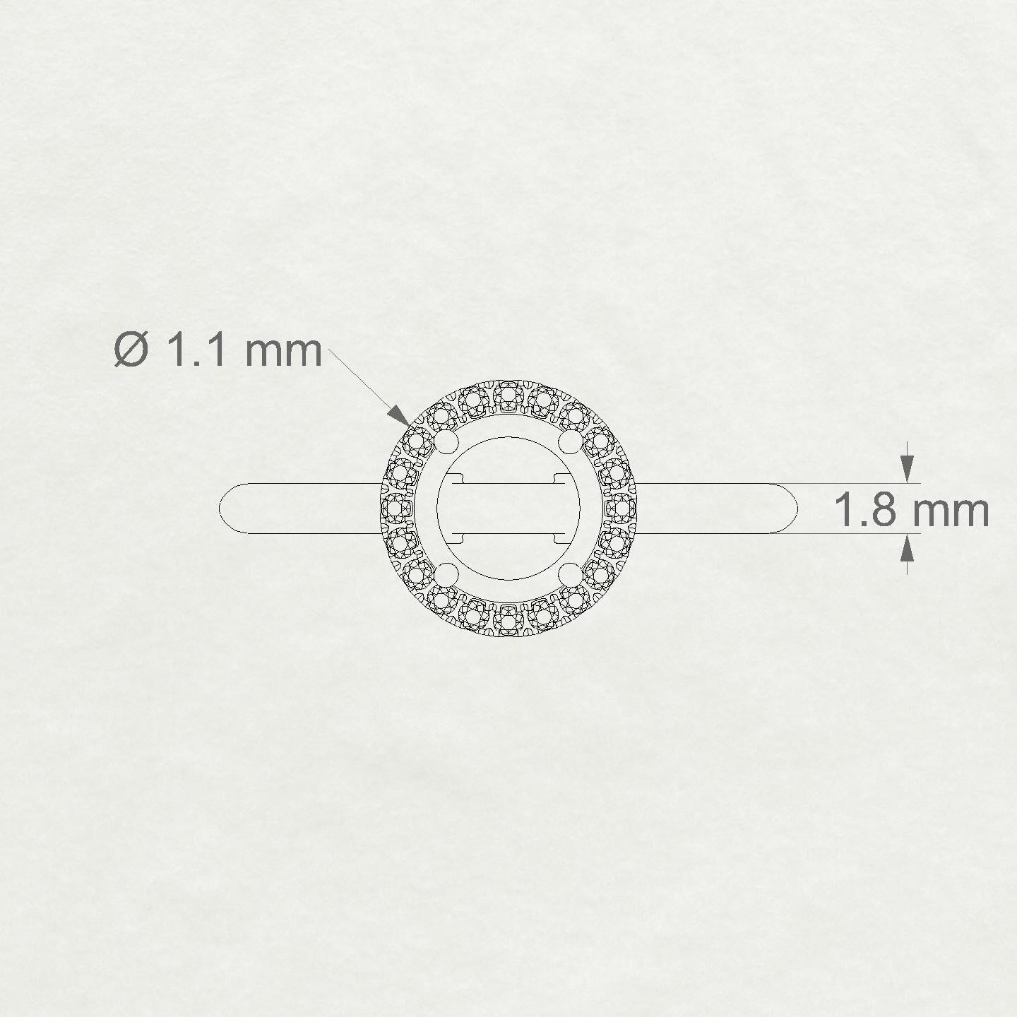 Solar Round 1-1.99 ct | 18k White Gold Halo Ring