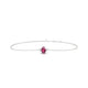 Sparkle | Oval Rhodolite Bracelet