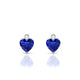 Sparkle | Boucles d'oreilles Saphir Cœur