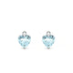 Sparkle | Heart Aquamarine Earrings