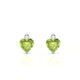 Sparkle | Boucles d'oreilles Péridot Cœur