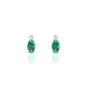 Sparkle | Boucles d'oreilles Émeraude Ovale