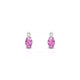 Sparkle | Boucles d'oreilles Saphir Rose Ovale