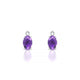 Sparkle | Boucles d'oreilles Améthyste Ovale