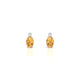 Sparkle | Boucles d'oreilles Citrine Ovale