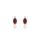 Sparkle | Boucles d'oreilles Grenat Ovale