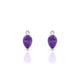 Sparkle | Pear Amethyst Earrings