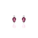Sparkle | Boucles d'oreilles Rhodolite Poire