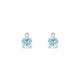 Sparkle | Boucles d'oreilles Aigue-marine Ronde