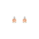 Sparkle | Round Morganite Earrings