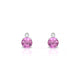 Sparkle | Boucles d'oreilles Saphir Rose Rond