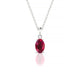 Sparkle | Oval Ruby Pendant