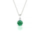 Sparkle | Round Emerald Pendant