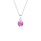 Sparkle | Round Pink Sapphire Pendant