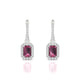 Sunrise | Boucles d'oreilles Rhodolite Émeraude