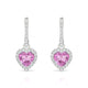 Sunrise | Boucles d'oreilles Saphir Rose Cœur
