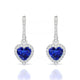 Sunrise | Boucles d'oreilles Saphir Cœur