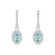 Sunrise | Boucles d'oreilles Aigue-marine Ovale