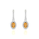 Sunrise | Boucles d'oreilles Citrine Ovale