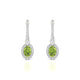 Sunrise | Oval Peridot Earrings