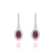 Sunrise | Boucles d'oreilles Rhodolite Ovale