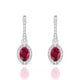 Sunrise | Boucles d'oreilles Rubis Ovale