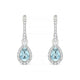 Sunrise | Boucles d'oreilles Aigue-marine Poire