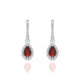 Sunrise | Pear Garnet Earrings