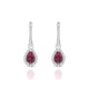 Sunrise | Boucles d'oreilles Rhodolite Poire