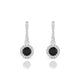 Sunrise | Boucles d'oreilles Diamant Noir Rond